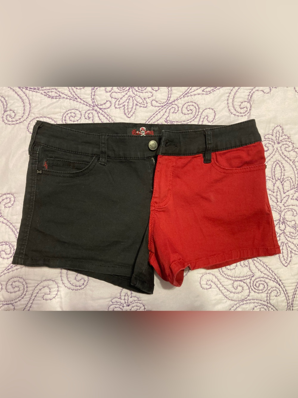 Black and red shorts - size 5